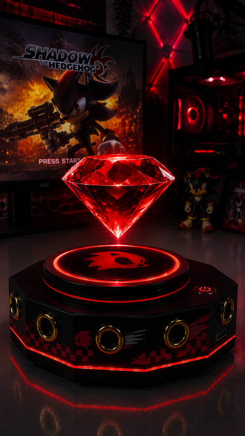 Shadow Chaos Emerald Floating Display